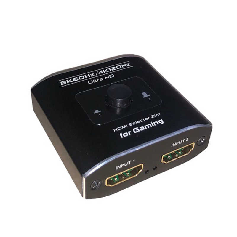 エンジェイド　HDMIセレクター 2in1 For Gaming ［ 8K60Hz/4K120Hz対応］ VIETOPS ブラック　HDMIｾﾚｸﾀｰ2in1