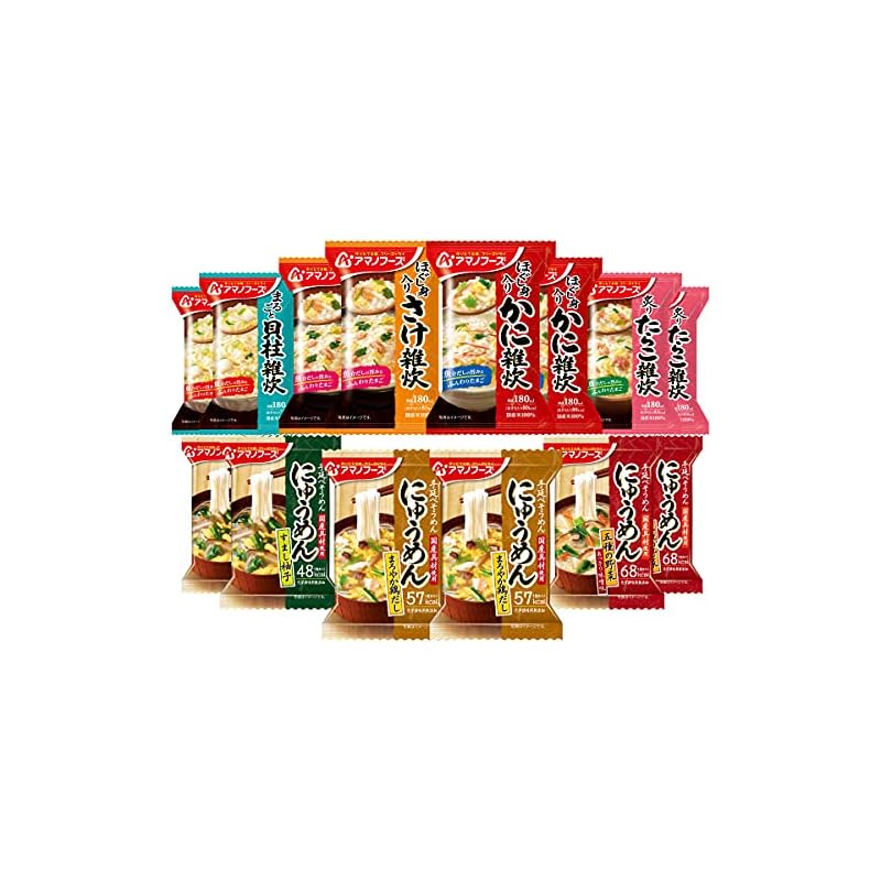 【3日以内発送】アマノフーズ フリーズドライ 雑炊 にゅうめん 7種14食 詰め合わせ セット