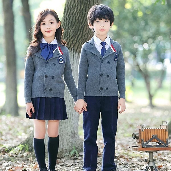 【人気SALE】3点セット 秋冬服 学生服 子供制服 子供カーディガン ユニフォーム 卒業式 入園 女の子 男の子 受験 小学校 中学生 キッズ通園 通学制服 フォーマル 子供服 卒園式 発表会 グレ