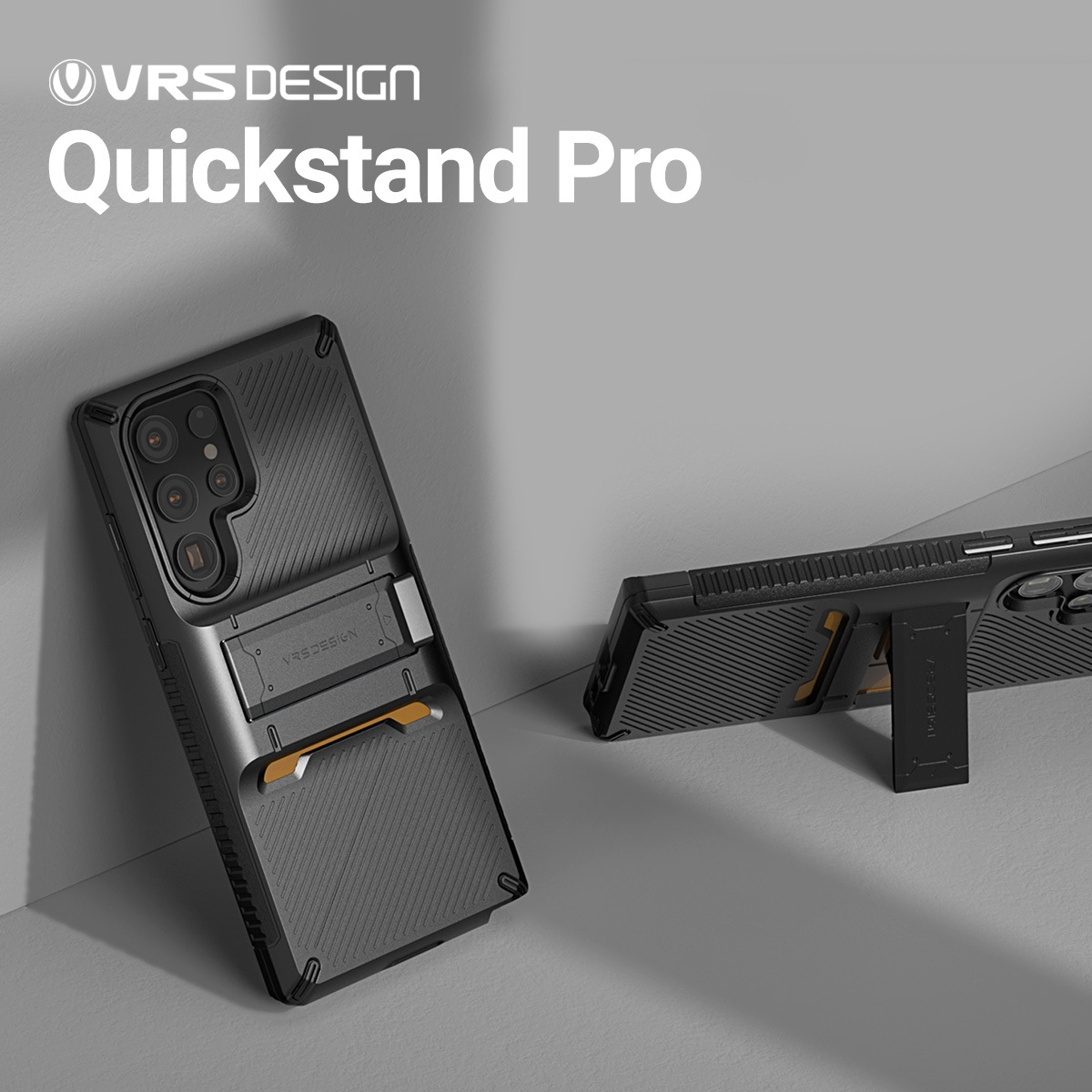 Galaxy S22 Ultra 5G 対応 ケース 耐衝撃 背面 スタンド 付 スマホケース 耐 衝撃 スマホカバー Quickstand Pro VRS DESIGN