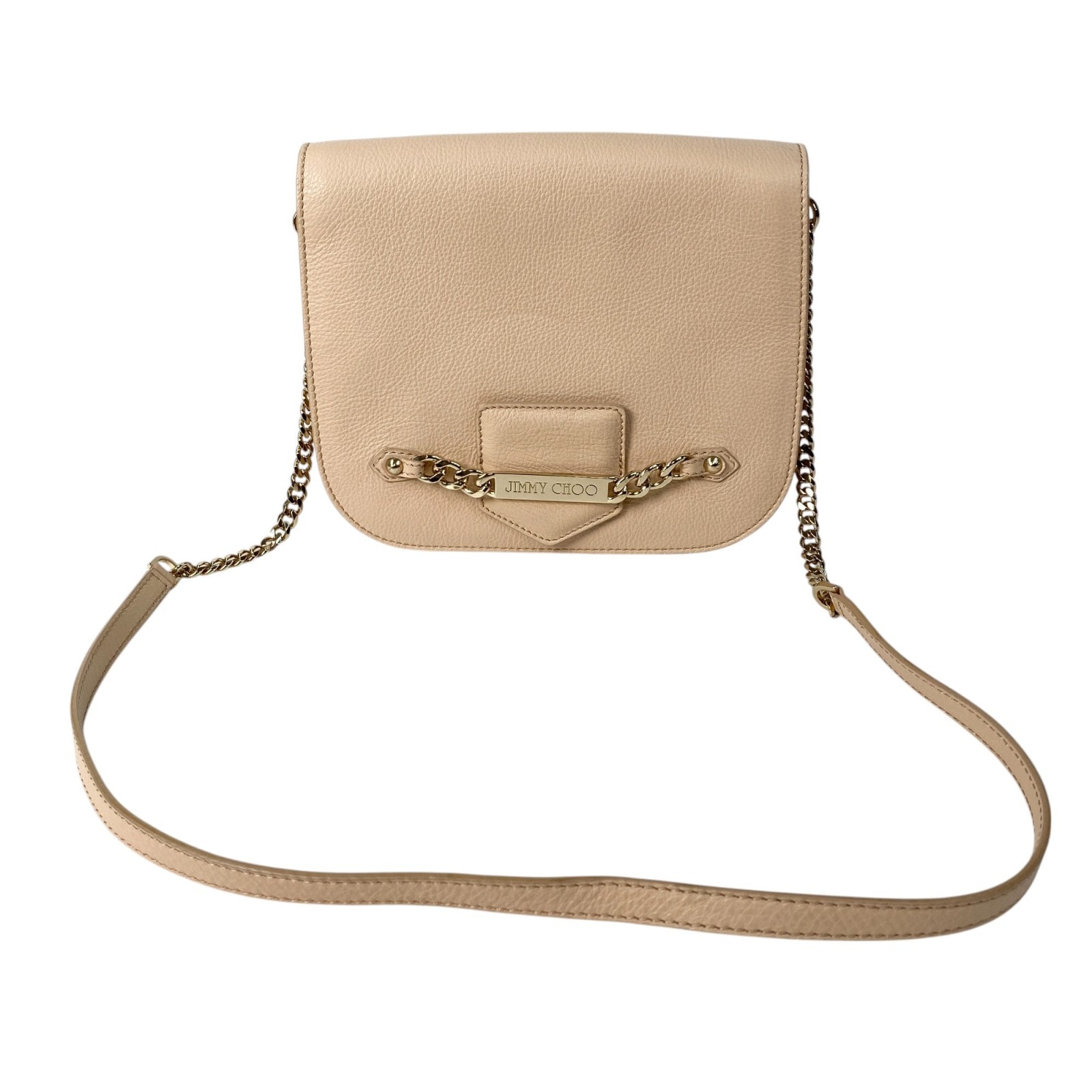 美品 ジミーチュウ JIMMY CHOO レディース シャドウ レザー ショルダーバッグ 斜めがけ クロスボディ