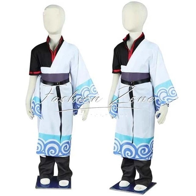 【品質良い 大好評中】迅速な出荷子供用 銀魂 坂田銀時 コスプレ衣装 cos ハロウィン 演出服 変装