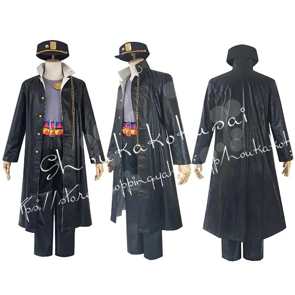 ジョジョ奇妙な冒険 黄金 空條承太郎 コスプレ衣装 ウィッグ 靴 日常服 コス コスチューム仮装変装 ハロウィン