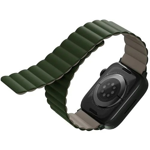 KENZAN UNIQ-45MM-REVGRNTPE Apple Watch 44／45MM用マグネットバンド REVIX PINE GREEN／TAUPE UNIQ45MMREVGRNTPE
