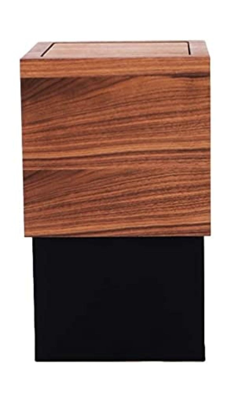 ゴミ箱塵箱 ごみ箱垃圾桶 ゴミのリサイクルビン12リットル/3.17ガロン無垢材のゴミ箱はキッチンホームベッドルームのリビングルーム用にレトロセミオープンできます キッチンゴミ箱 寝室 オフィス