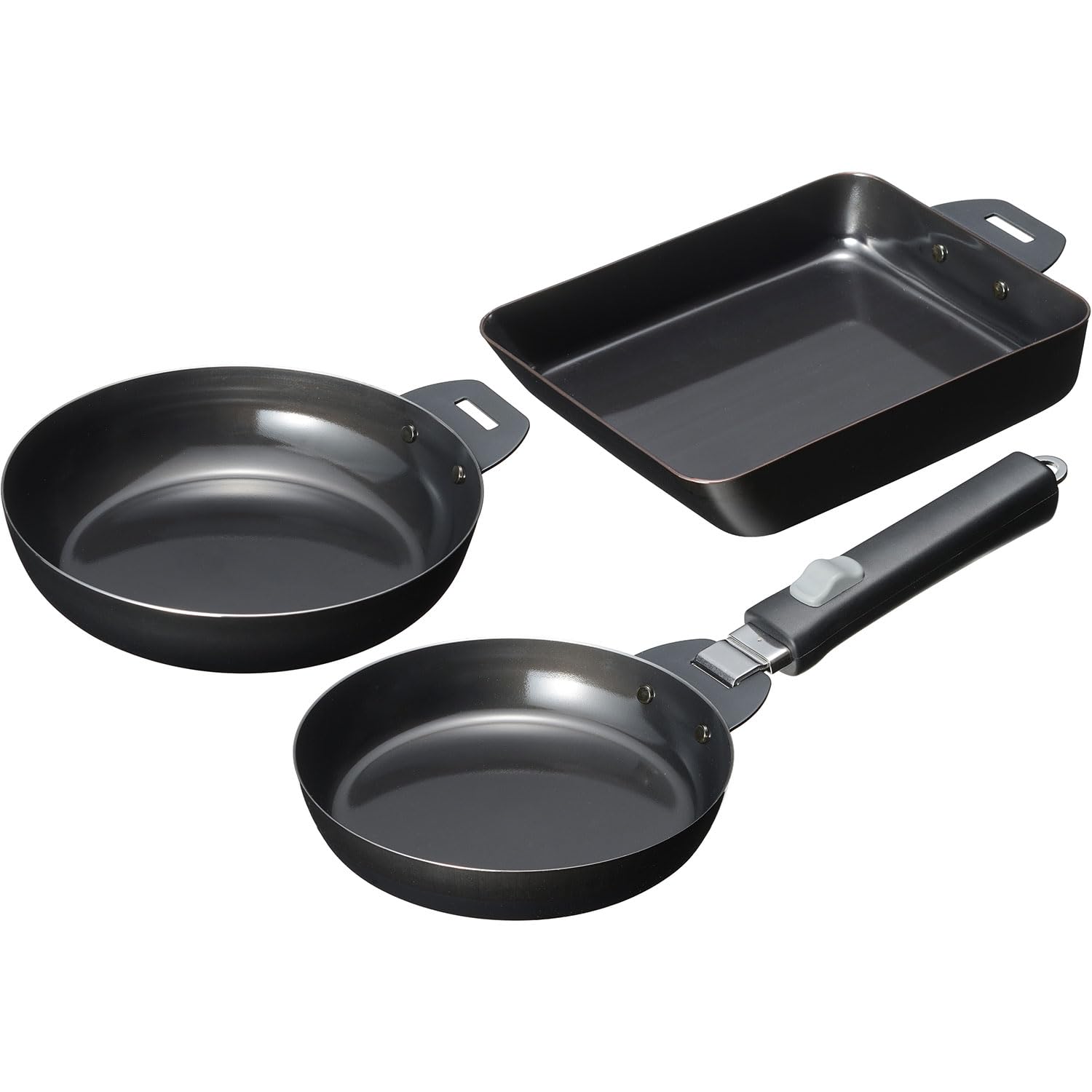 和平フレイズ 取っ手が取れる 鉄スキレット グリルパン 4点 セット 鉄フライパン IH・ガス・オーブン グレービークック2 MB-2805 7,412円