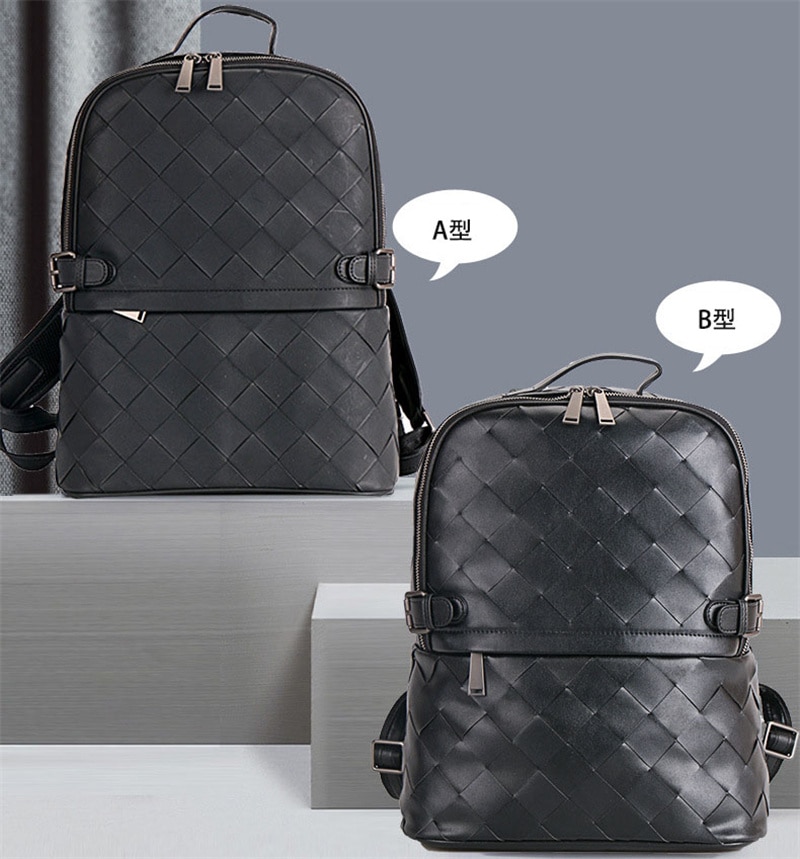 リュック メンズ 編み込みバックパック 春 40L リュックサック ビジネスリュック 秋 大学生 アウトドア 大容量 撥水 2WAY カジュアル PC 革 バッグ 夏 通勤 軽量 ビジネスバッグ パソ