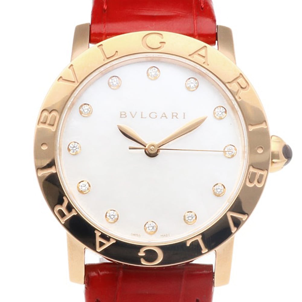 ブルガリ ブルガリブルガリ 腕時計 18金 K18ピンクゴールド BBLP33G 自動巻き 1年保証 BVLGARI 中古
