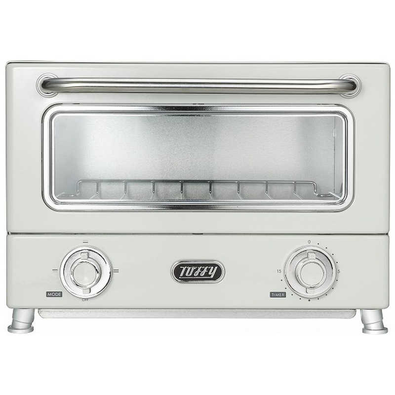 ラドンナ　オーブントースター Toffy 遠赤ヒーターオーブントースター 900W/食パン2枚 アッシュホワイト　K-TS3-AW