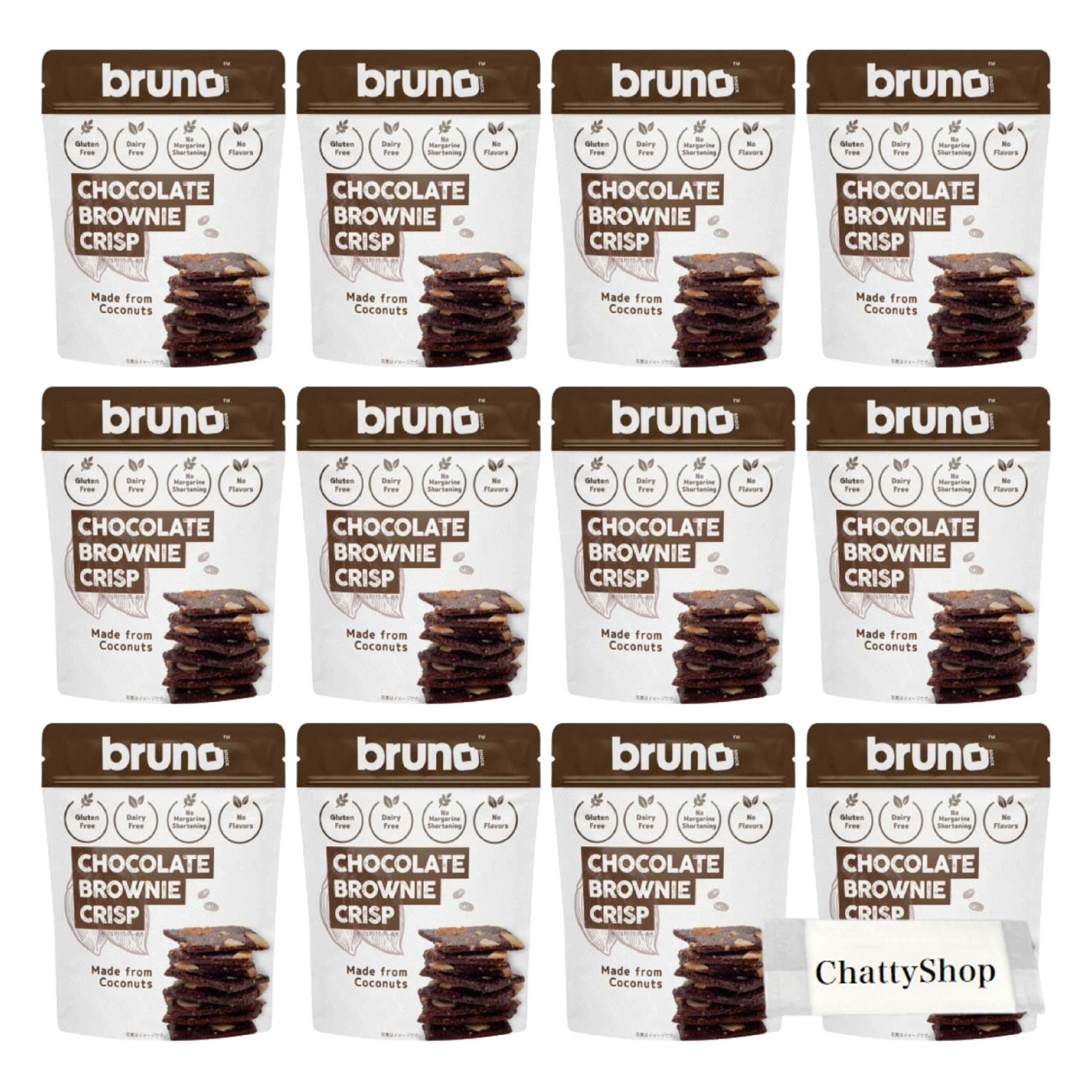 ブルーノ bruno クリスピーブラウニー チョコレートブラウニー 60g×12個セット オリジナルおしぼり付き