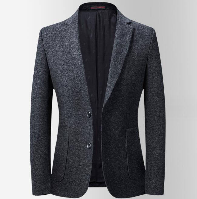エレガント 上品 高品質 メンズ スーツ 単品 メンズ ジャケット おしゃれ 高級感 あったか 秋冬 新作 送料無料 ダークグレー フォーマル カジュアル 通勤 ビジネス 韓国風 着痩せ 二つボタン
