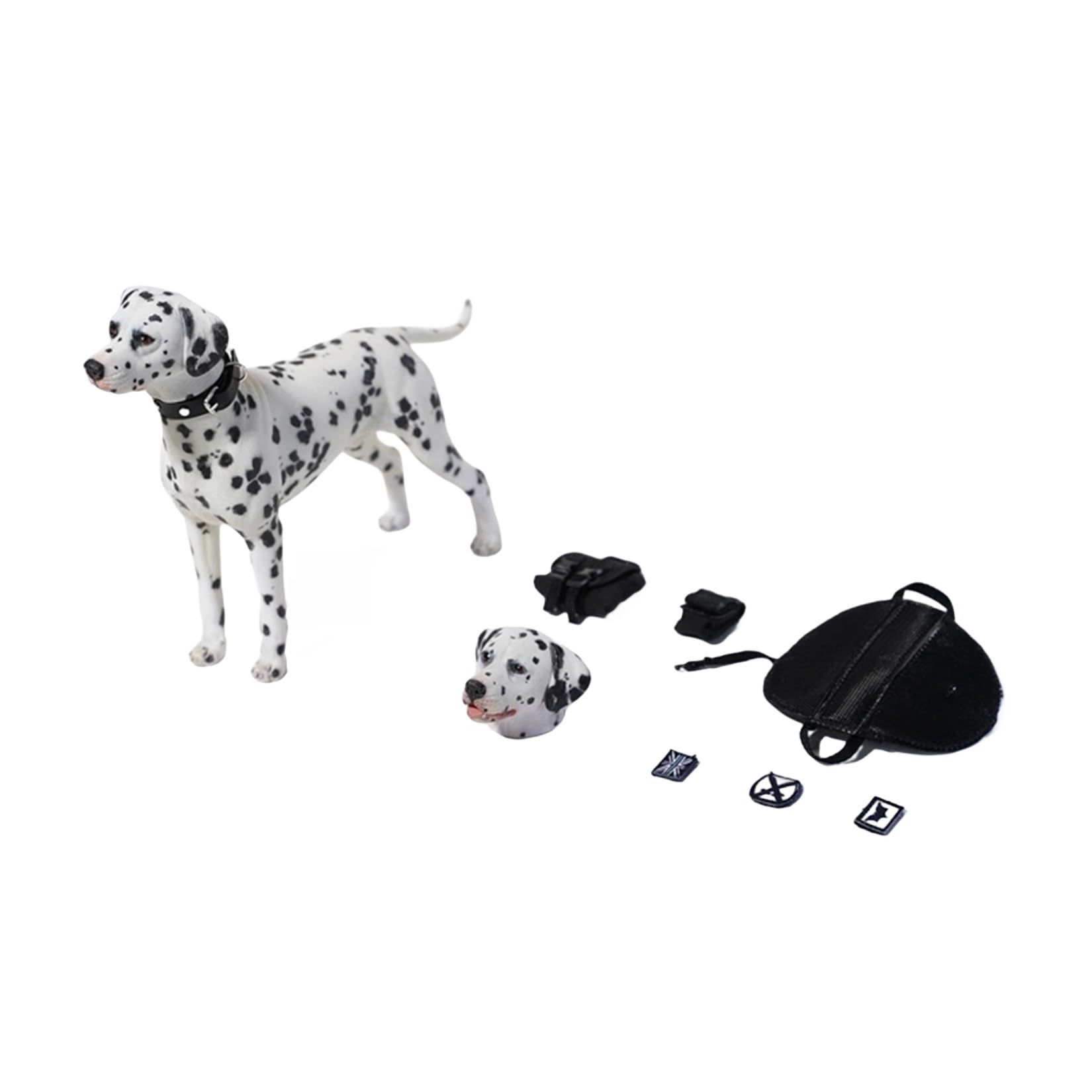 JXK 1/6サイズ ダルメシアン 14cm 犬 動物 リアル フィギュア 樹脂 プラモデル プレミアム 模型 オリジナル スタチュー 誕生日 プレゼント 置物 情景 道具 コレクション (100A)