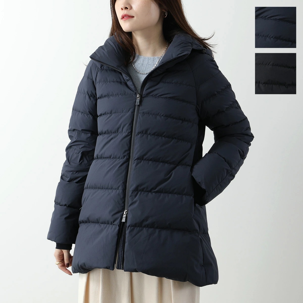 HERNO Laminar ヘルノ ラミナー ダウンジャケット PI00354DL 11106 レディース シェイプ フード付 GORE-TEX WINDSTOPPER カラー2色