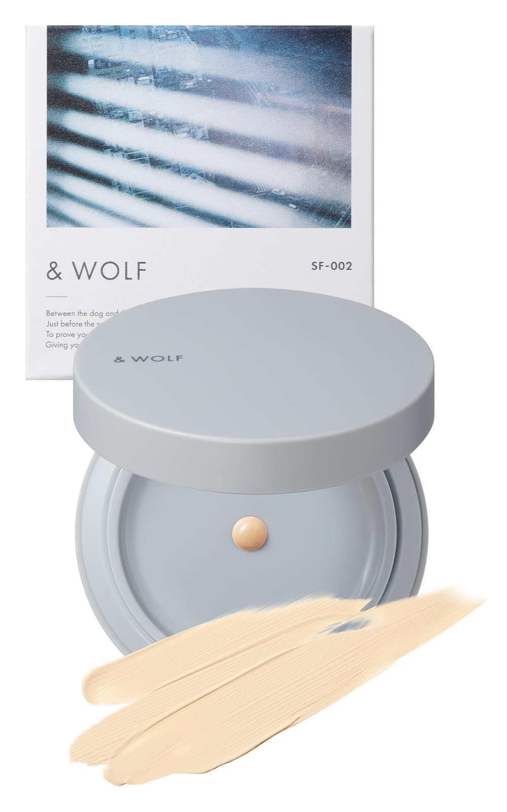 N organic &wolf クリームファンデーション 本体 lightbeige 13種類の美容成分配合 柑橘系の香り SF-002 12.5g エヌオーガニック