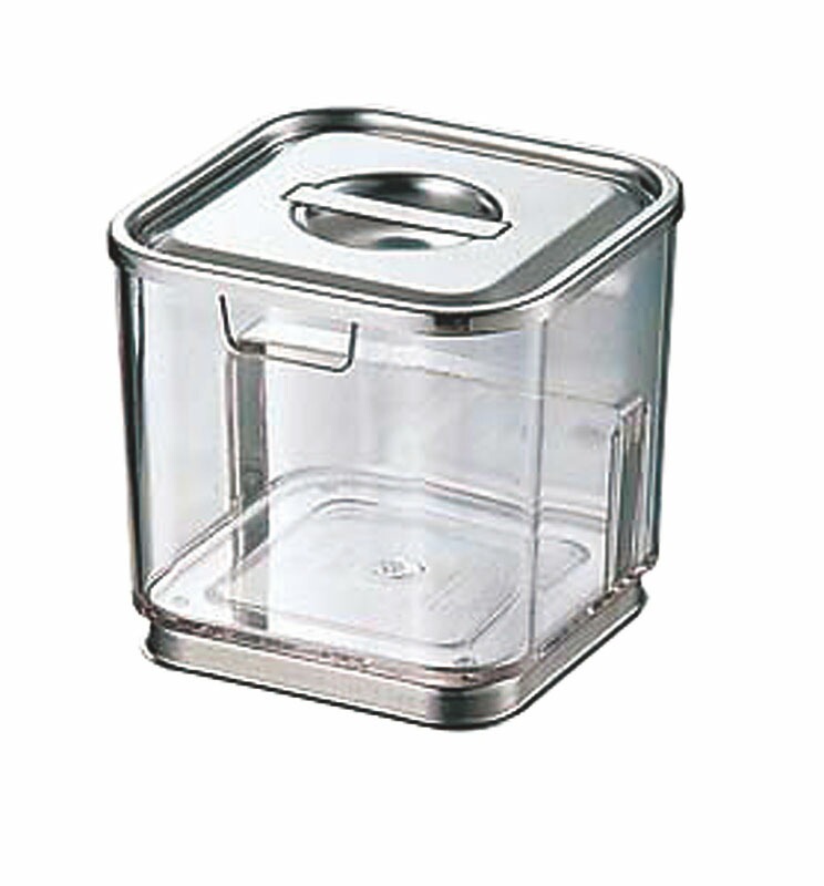 （まとめ買い）三宝産業 ポリカーボネイト角タレ入れ（台付） [x3]