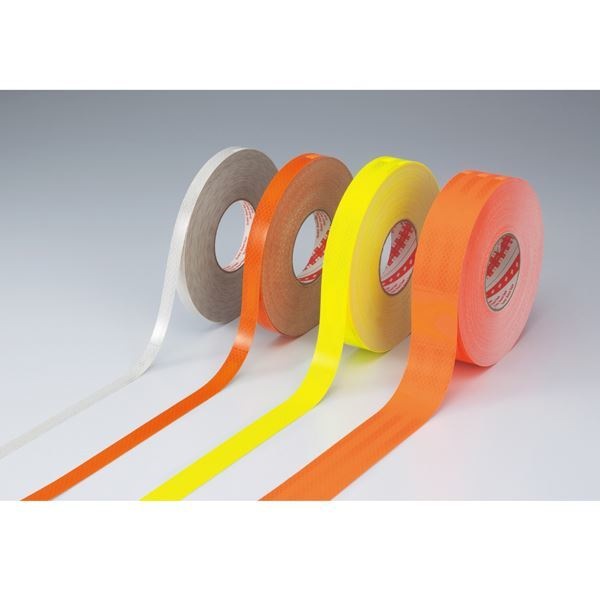 高価値セリー 高輝度反射テープ SL2045-KYR カラー：蛍光オレンジ 20mm幅 接着・補修用品