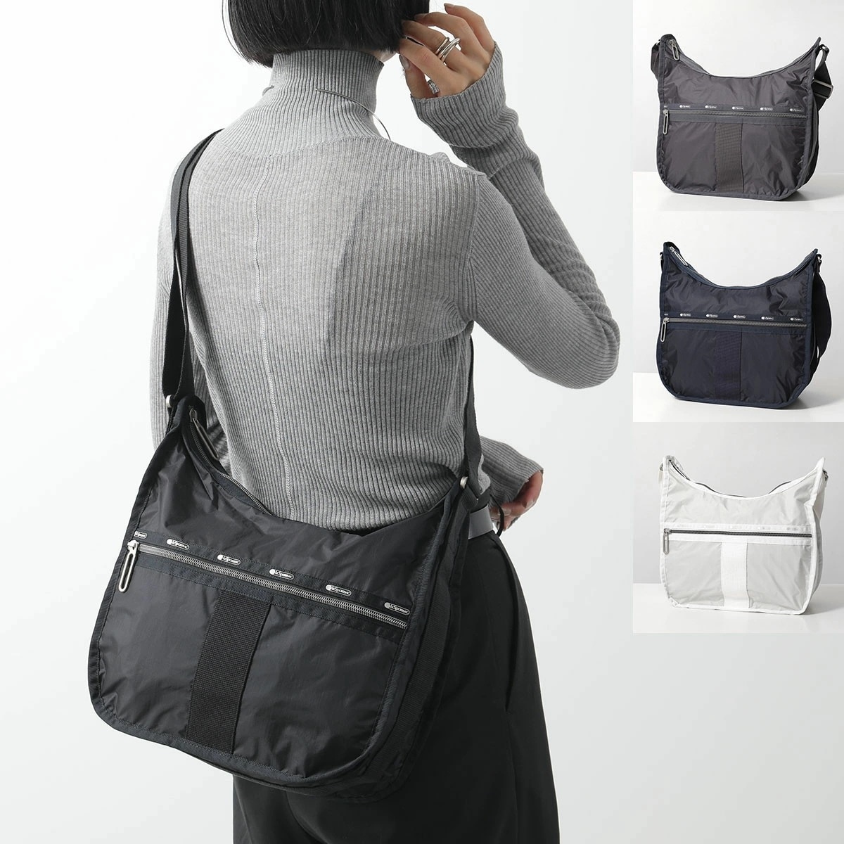 LeSportsac レスポートサック ショルダーバッグ Essential Medium Hobo エッセンシャル ミディアム ホーボー 1312 レディース 鞄 カラー4色