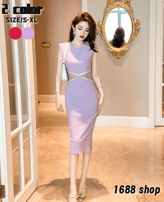 【目玉商品～超人気】2025 タイトワンピース 姫系ワンピース　花柄　ワンピース インポート ひざ丈 ミドル丈 エレガント　韓国ファッション シンプル Vネック パーティドレス ノースリープ　お嬢様
