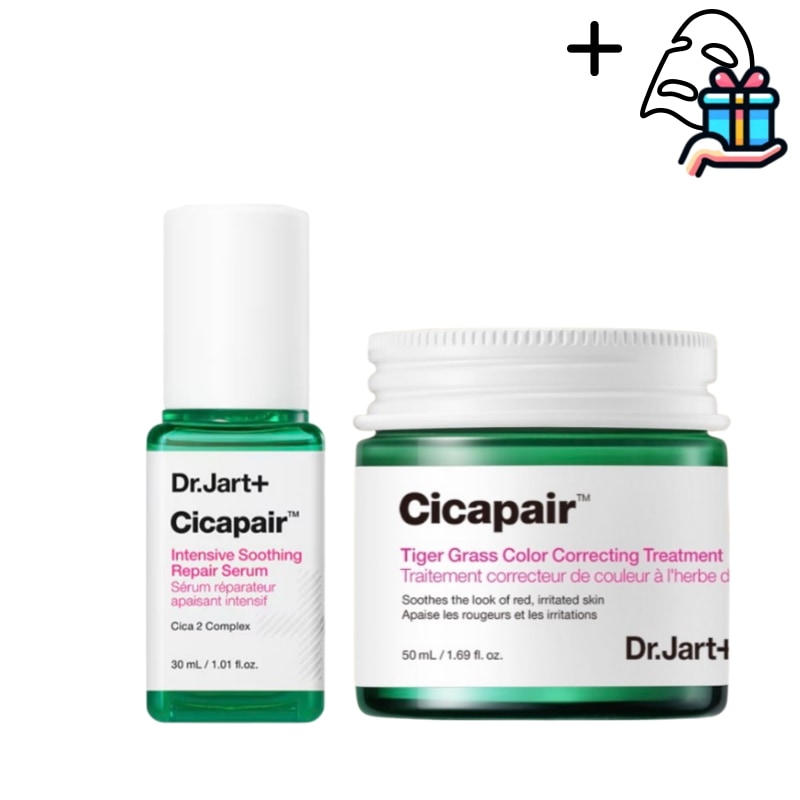 【CICAセット】 シカペアCCTクリーム 50ml + シカペア インテンシブ スージング リペア 美容液 30ml /オマケ付き/スキンケア/ニキビ/韓国スキンケア/ニキビケア/下地/化粧下地