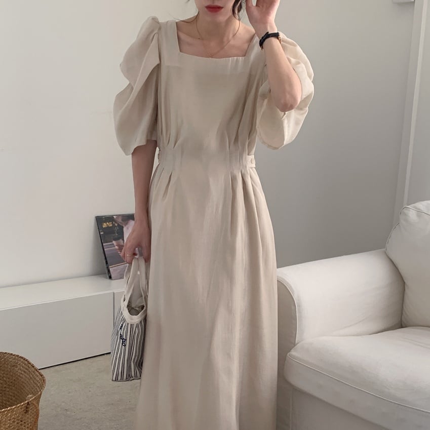 4color レディース ワンピース マキシ丈ワンピース ロング丈ワンピース ロング丈 膝下