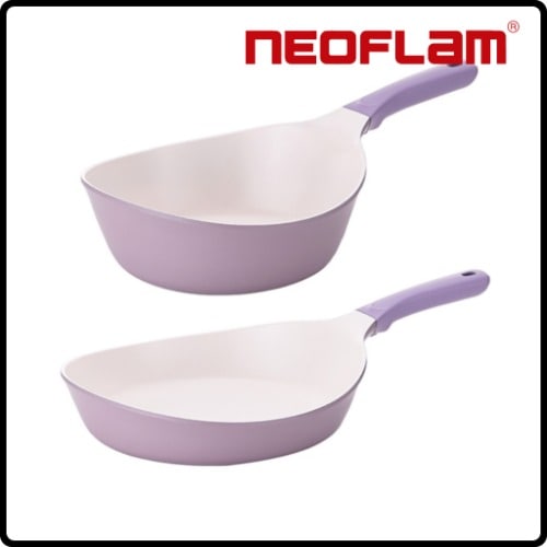**セット商品** ガウディ バイオレット フライパン/中華鍋 2種セット (24cm+28cm)