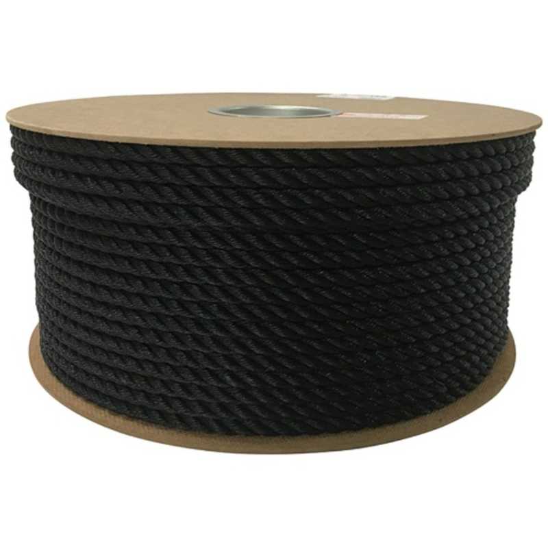 ユタカメイク　ユタカ ポリエチレンロープドラム巻 9mm×150m ブラック　PRE-54