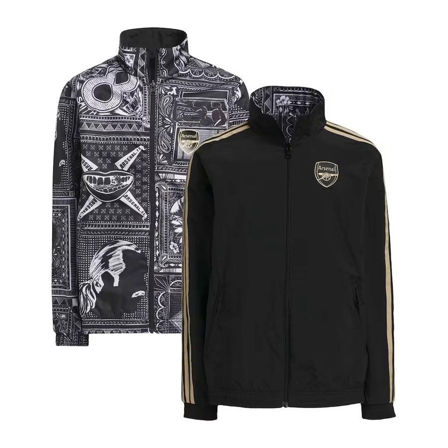 2324アーセナルトレーニングスーツ外観服ジャージの男性用長袖のウィンドブレイットボールユニフォームの秋と冬のスポーツウェア