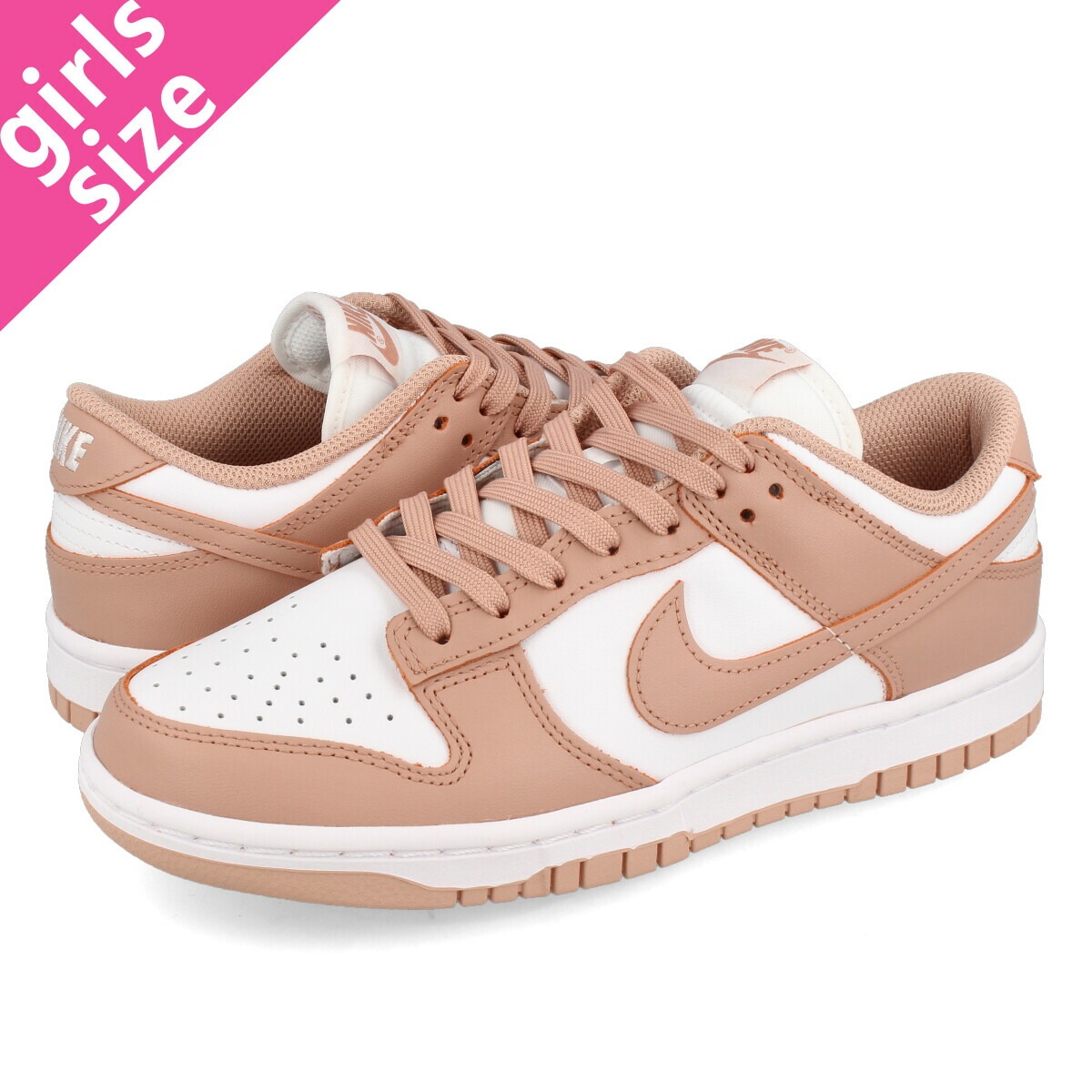 柔らかな質感の カジュアル NIKEWMNS WHISPER WHITE/ROSE LOW