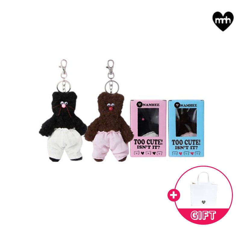 【韓国SNSの人気商品】 モナムヒ キーリング ブルピンが ブレッド 2種 選択1 + ショッピングバッグ 贈呈