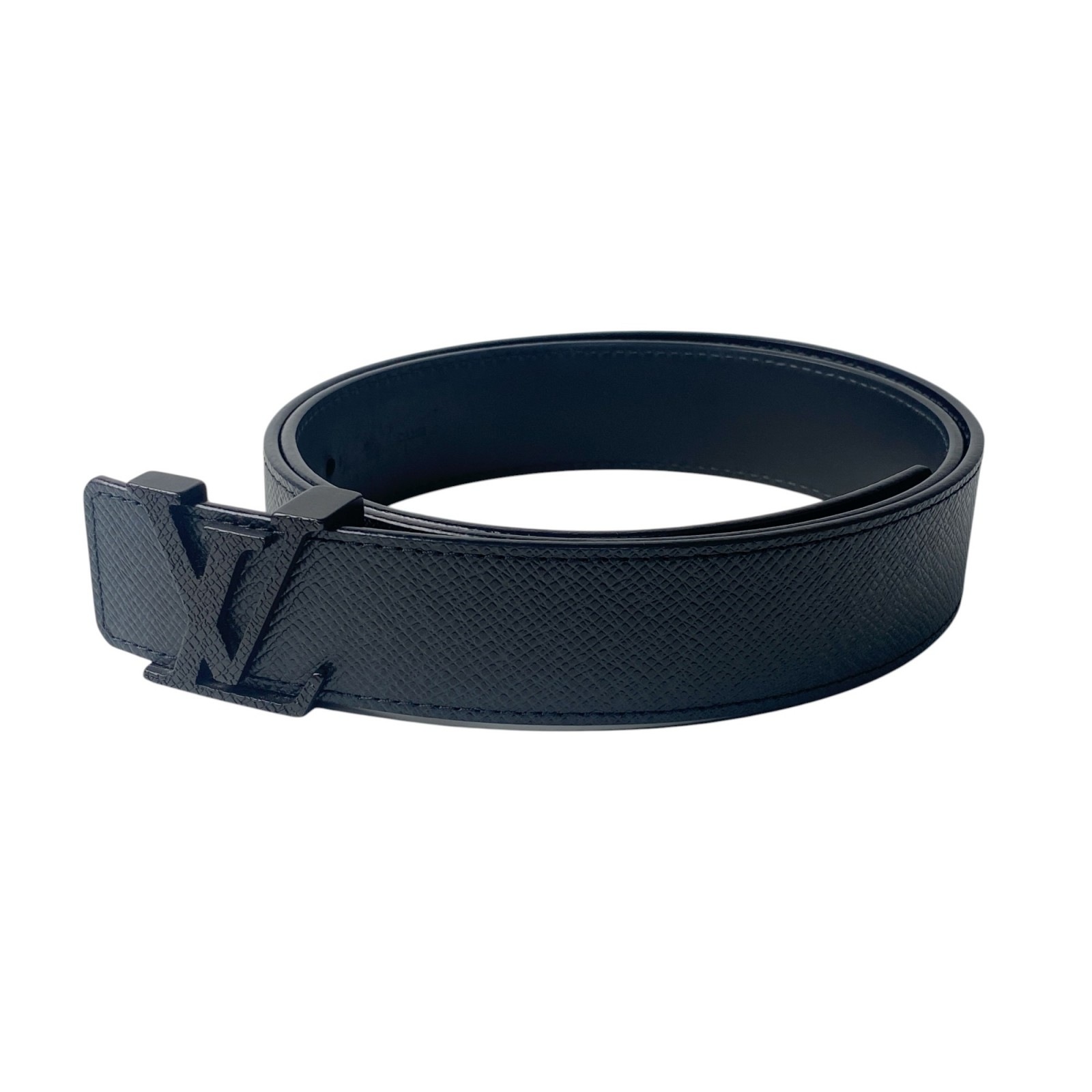 ルイヴィトン LOUIS VUITTON メンズ ベルト サンチュール レザー M6897 CA2161 ブラック