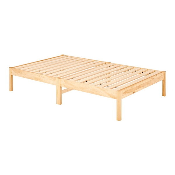 MB-5149SD-NA3301 プレーンナチュラル 組立簡単 マットレス付セミダブルベッド メーカー直送