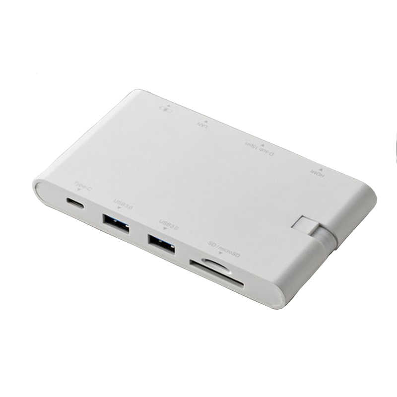 エレコム　ELECOM　Type-Cドッキングステーション PD対応 LANポート付 ホワイPD100W対応　DST-C05WH