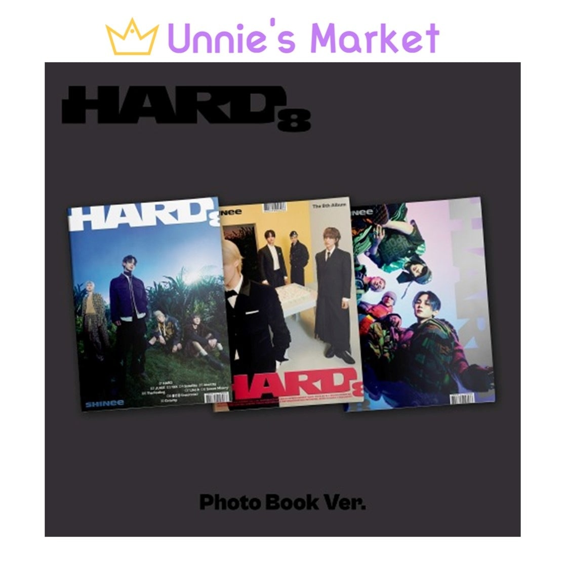 [SET] SHINee - HARD Photobook Ver. Album + Free Photocard 1EA(fan-made)