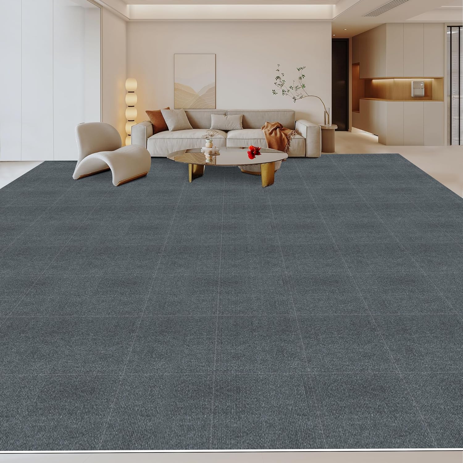 パンチ・タイルカーペット 30*30 cm 60枚 吸着 マット 滑り 止め マット 防音 マット ペット マット 吸着力が強い 容易に移動できない 防音ノイズ低減 防水滑り止め