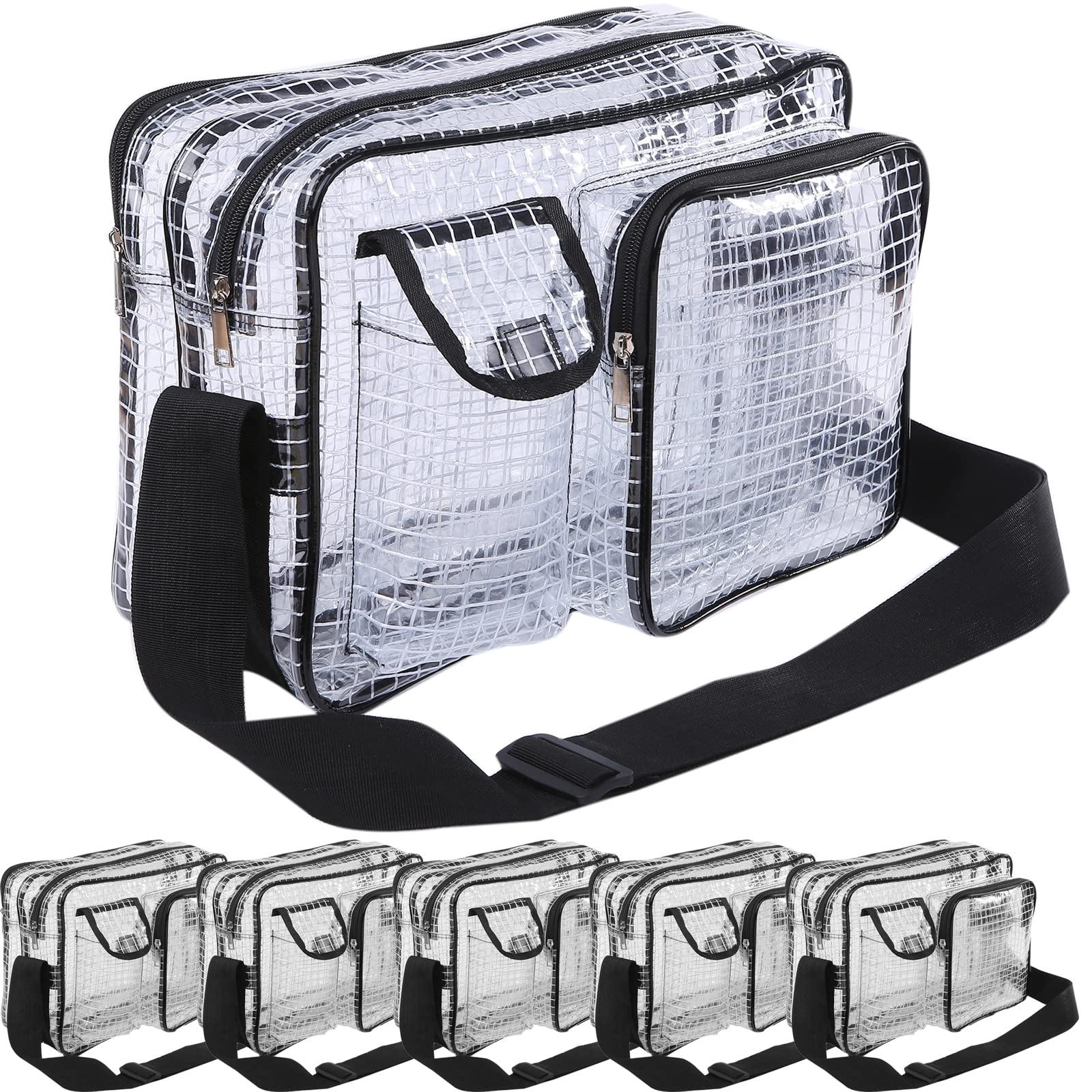 [GooTouch] エンジニアバッグ 14インチ 透明ショルダーバッグ クリーンルーム用バッグ 35×25×21 (14inch14L