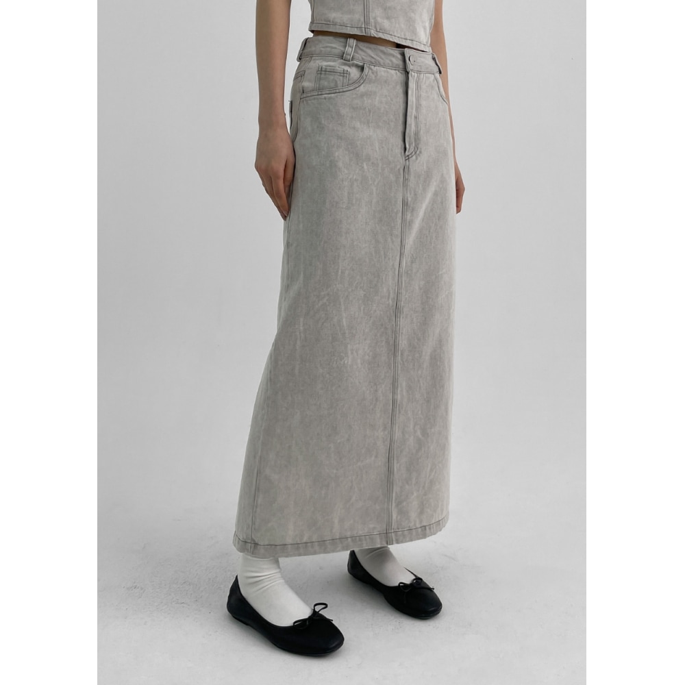 ブラックアップ [製] メリンセット-ウォッシュロングスカート