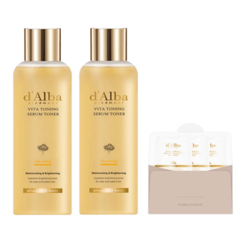 ビタトーニングセラムトナー 180ml x 2p + セラムクレンザー3ml x 3p 1セット