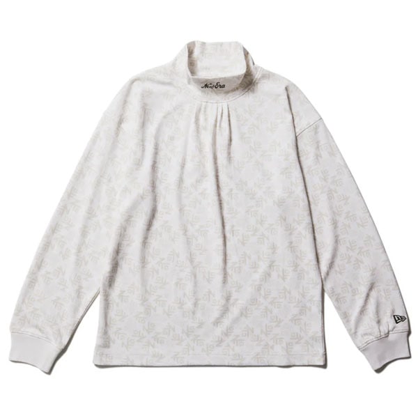 ニューエラ NEW ERA ゴルフ Womens 長袖 ハイカラー パフォーマンス Ｔシャツ All Over オフホワイト レディース 14326364
