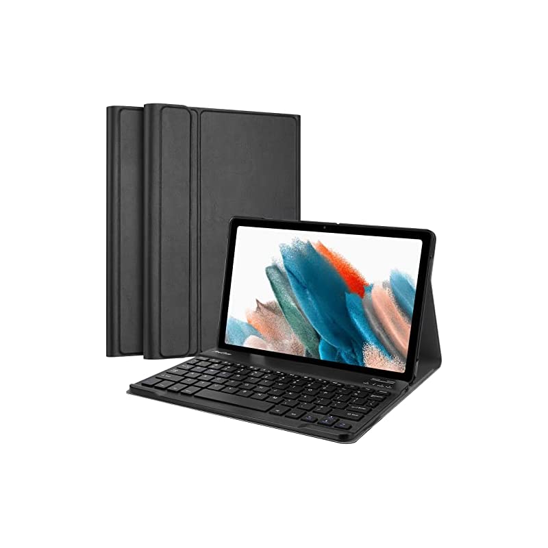 Galaxy Tab A8 10.インチ キーボードケース ワイヤレスキーボード磁気脱着 保護カバー