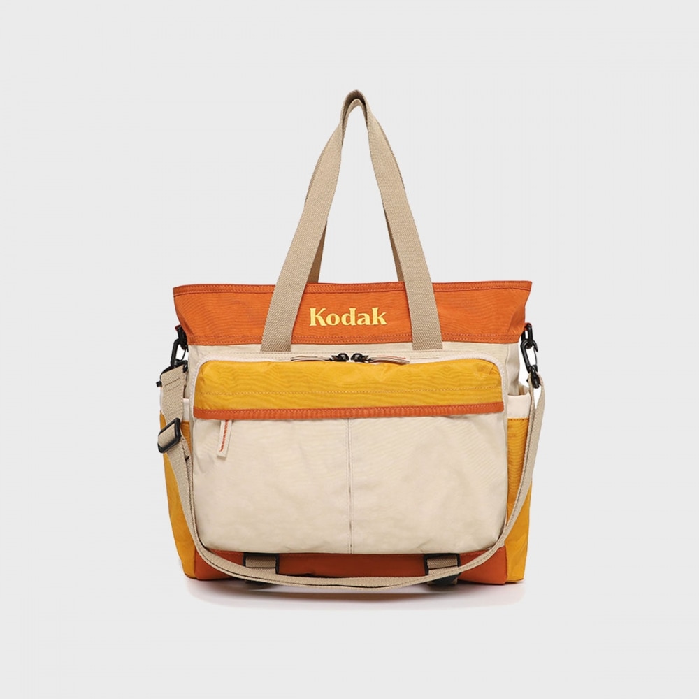 コダックアパレル ラージポケットショルダーバッグ ORANGE