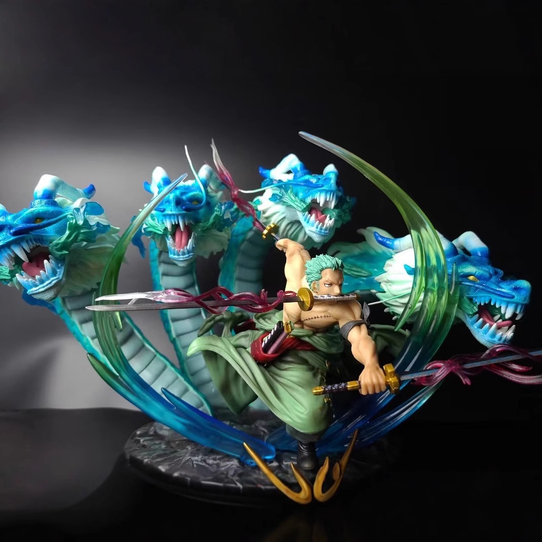 Piracy F4 Zoro Three-headed Dragon Gk Tornado 4頭のドラゴンブラックパールアニメーション図