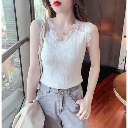トップス デート カットソー キャミソール 袖なし レース かわいい 大人可愛い きれいめ シンプル カジュアル 大人 上品 おしゃれ お洒落 主役級 存在感 夏 10代 20代 30代 レディース