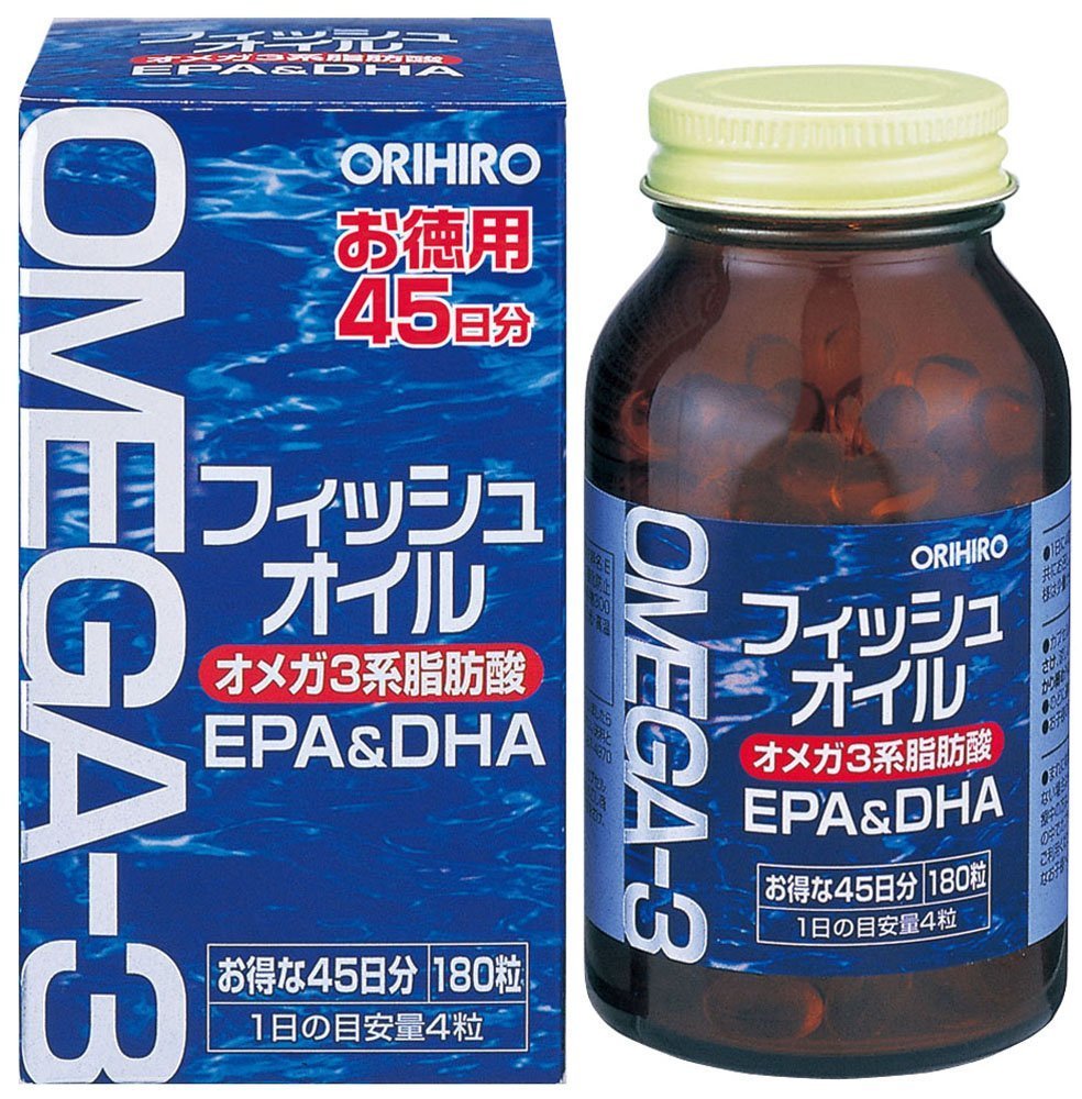 【５個セット】 フィッシュオイル 180粒 オリヒロ