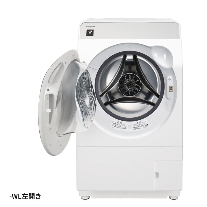 ドラム式洗濯乾燥機 左開き 洗濯11kg 乾燥6kg プラズマクラスター 洗濯機 ES-K11C-WL クリスタルホワイト