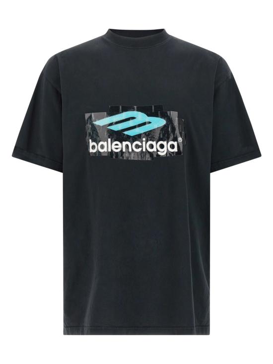 BALENCIAGA Men T-Shirts 850345 TTVT43363 Black