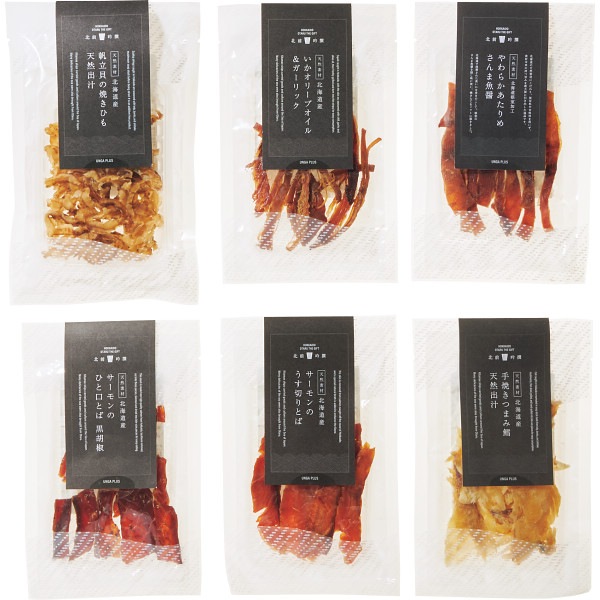 小樽百貨ＵＮＧＡ 北前吟撰 海産珍味６種セット 海産物 珍味 6種セット ラッピング無料 のし無料 ギフト セット B41
