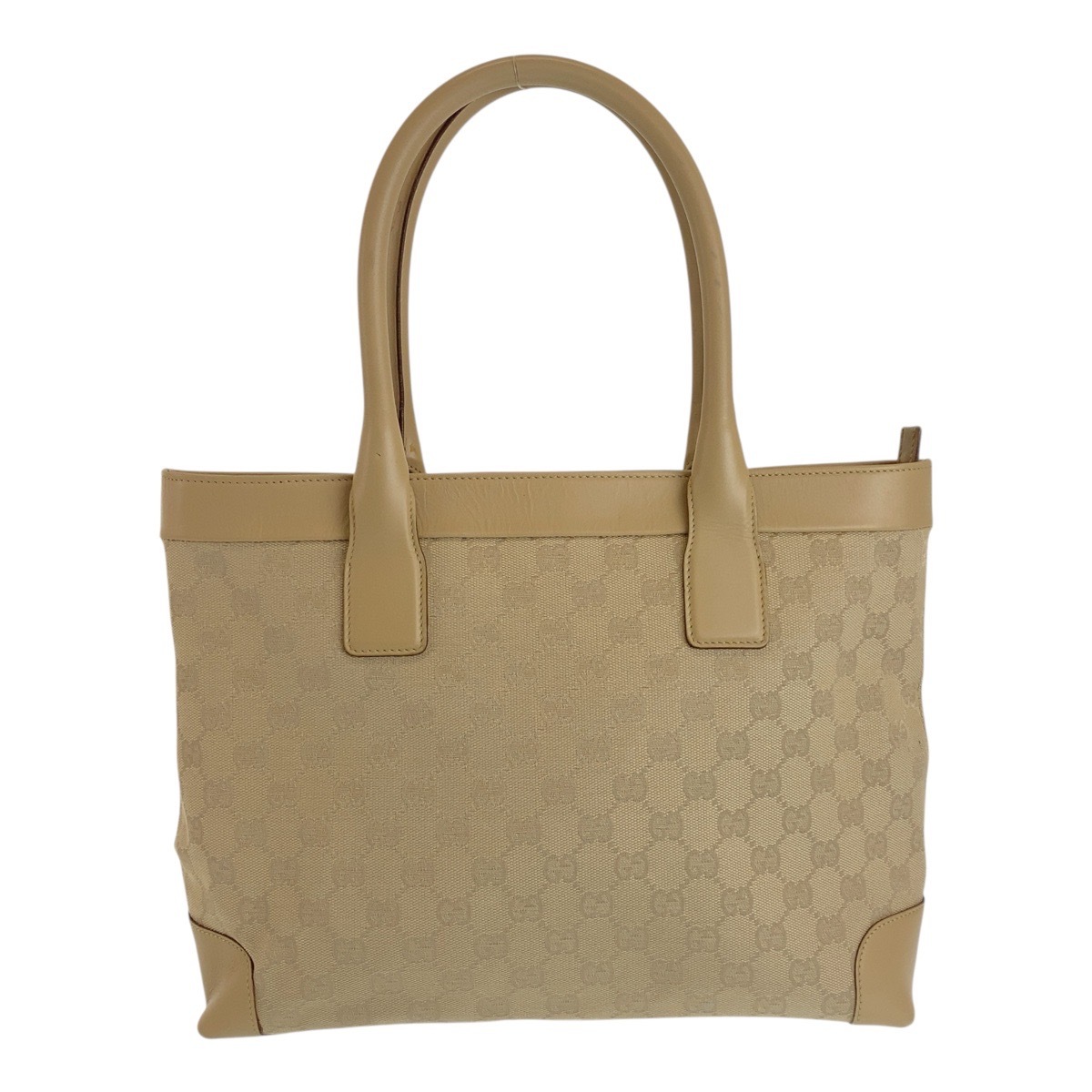 ベージュ ゴールド金具 GGキャンバス/レザー 33890 トートバッグ ショルダーバッグ レディース 504828