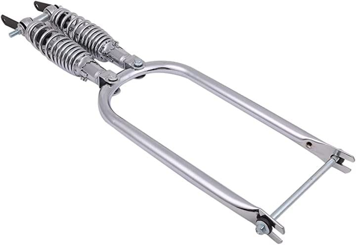 スプリンガーフォーク メッキ スーパーカブ C50 C70 C90 リトルカブ 汎用品 カスタム パーツ スプリング 銀(スプリング 銀)