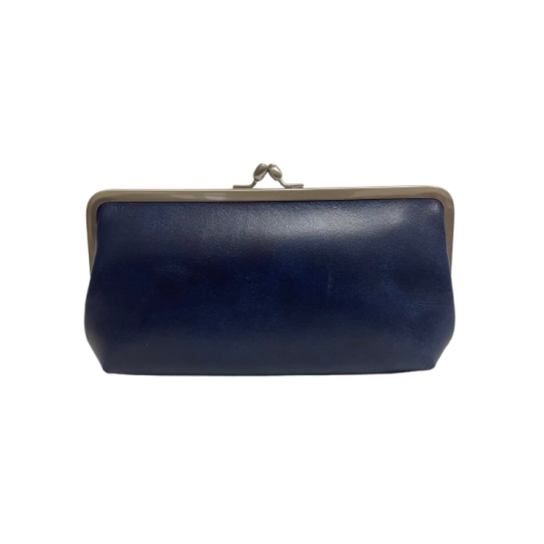 藍染レザー　がま口ウォレット ZYS084