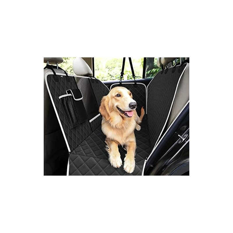 Pecute 犬 車 シート 犬 ドライブシート ペット用ドライブシート 後部座席 ペット ドライブシート 汎用版 車用 ペットシート 可視メッシュ窓 ペット 飛び出し防止リード 後部座席 シートカバ